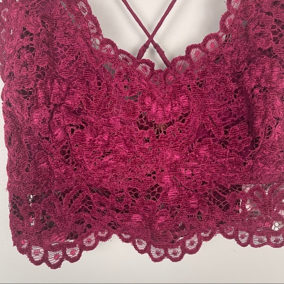 Free People Intimates Celine Bralette Mulberry - Picture 8 of 11